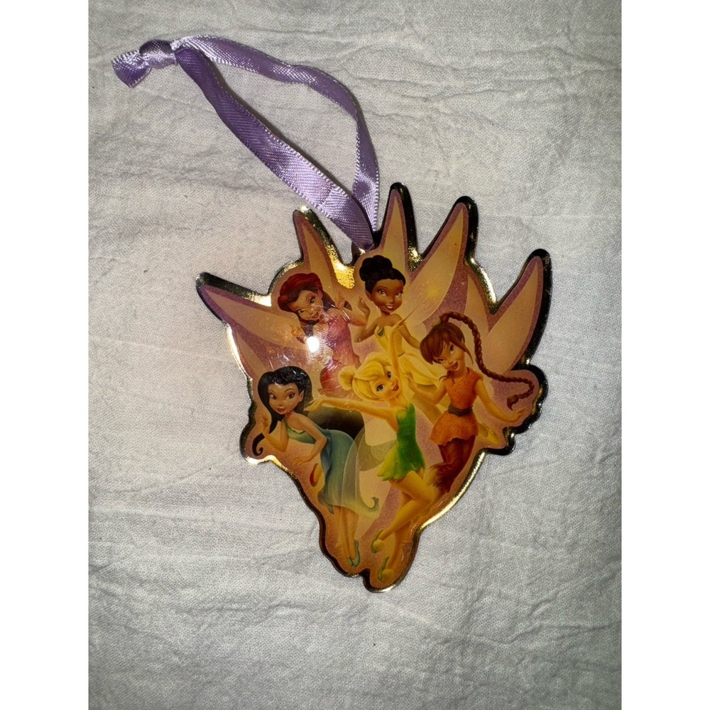 Disney Tinkerbell and fairies vintage metal enamel‎ ornament hallmark design
